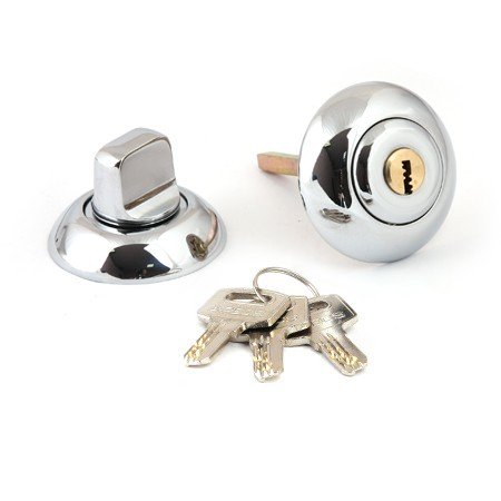 Фиксатор для двери Apecs с замком Megapolis WC-K-0803 -CR