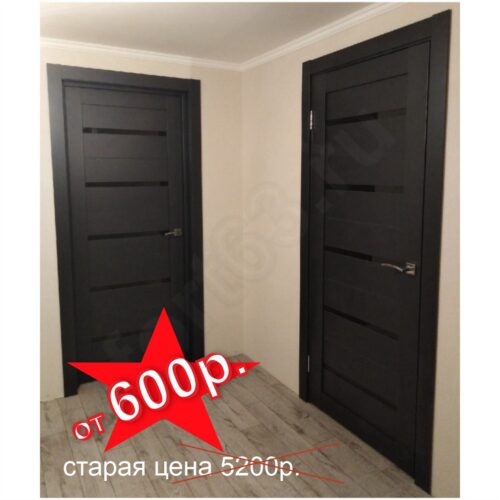 Межкомнатная дверь распродажа цвет венге 800